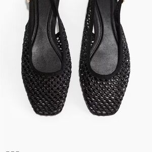 H&M Black Mesh Flats